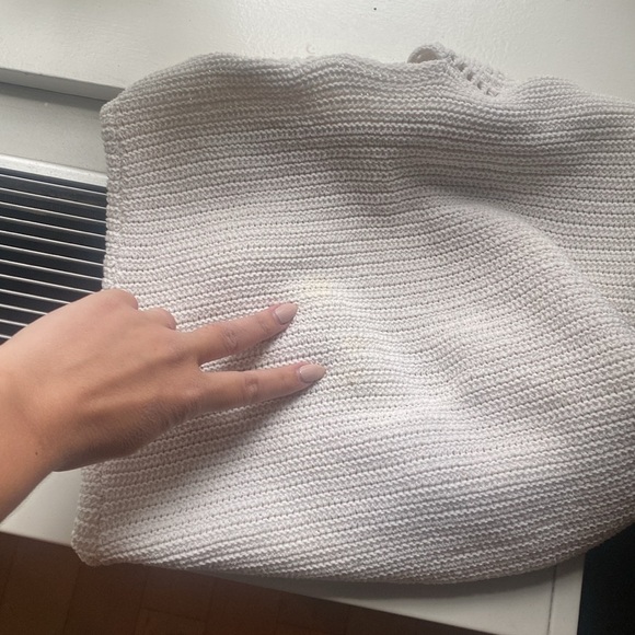 Mango Crochet Mini Dress Cutout Cotton Blend Swim Coverup Off White Size 4 S - Picture 10 of 12